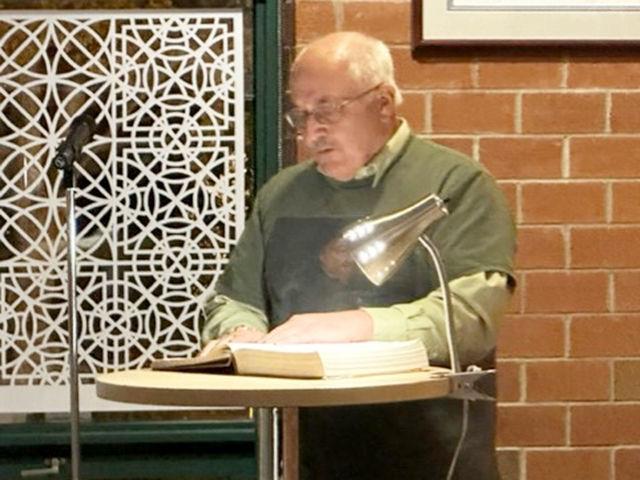 Tom Liszka, emeritus professor of English, reads work by Geoffrey Chaucer in Middle English.